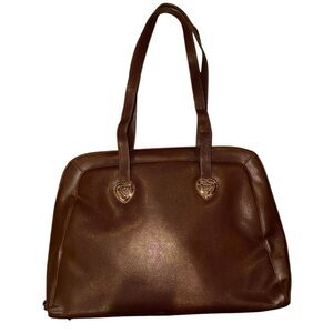 Coldwater Creek Brown Pebbled Laptop/Tablet Travel Bag